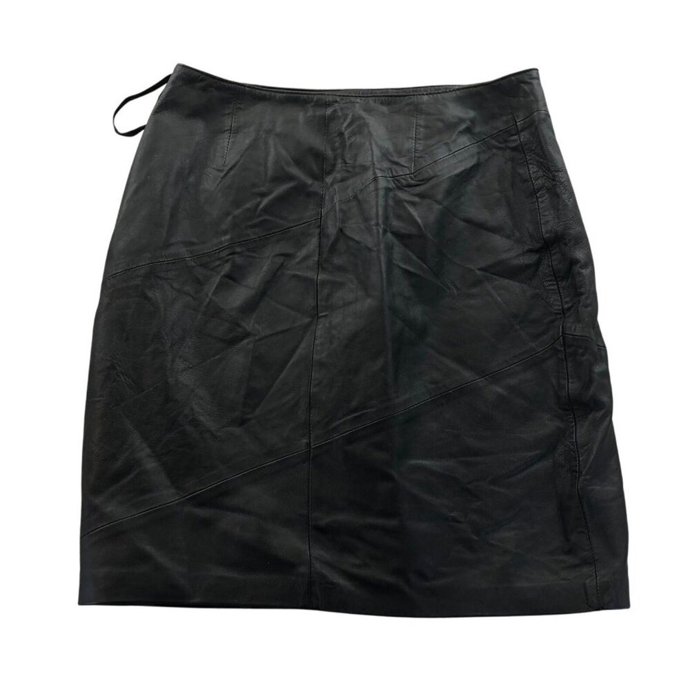 Style & Co. Collection Women's Leather Pencil Skirt Women’s Size 8 Black Mini